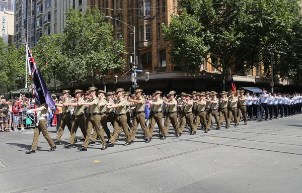 Melbourne Australia Enero 2019 Desfile Del Día Australia 2019 Melbourne — Foto de Stock