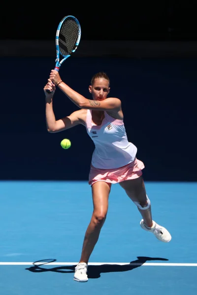 Melbourne Australia Enero 2019 Tenista Profesional Karolina Pliskova República Checa — Foto de Stock