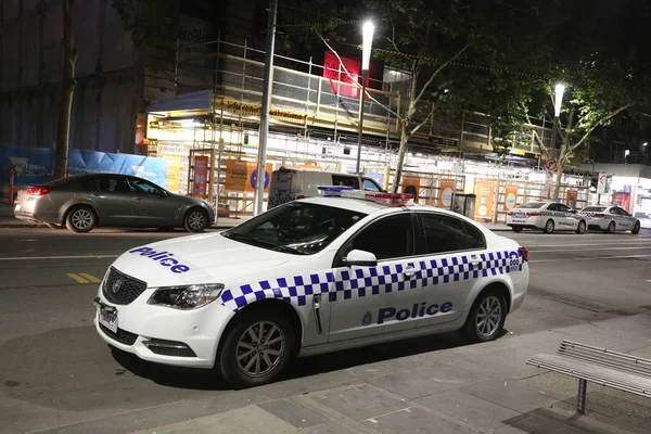 Melbourne Austrália Janeiro 2019 Polícia Victoria Oferece Segurança Melbourne Austrália — Fotografia de Stock