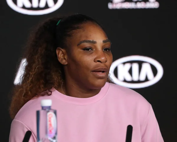 Melbourne Australië Januari 2019 Grand Slam Champion Serena Williams Van — Stockfoto