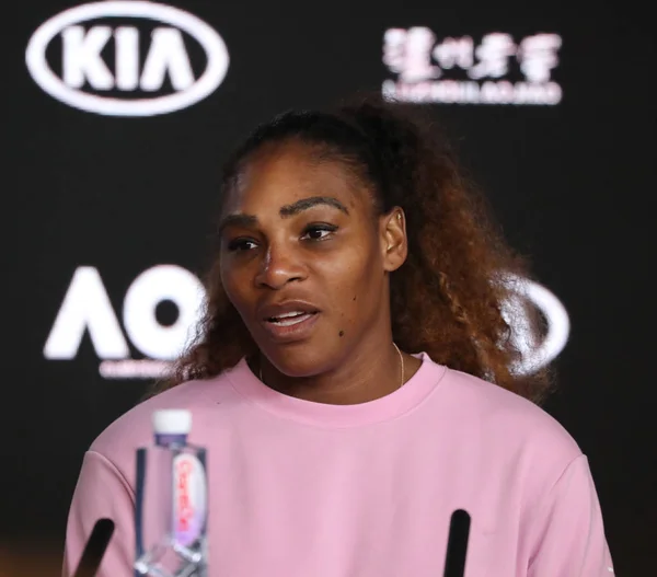 Melbourne Australië Januari 2019 Grand Slam Champion Serena Williams Van — Stockfoto