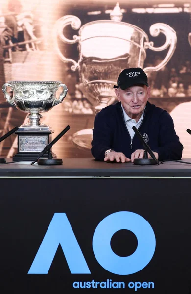Melbourne Australië Januari 2019 Grand Slam Champion Rod Laver Behandelt — Stockfoto