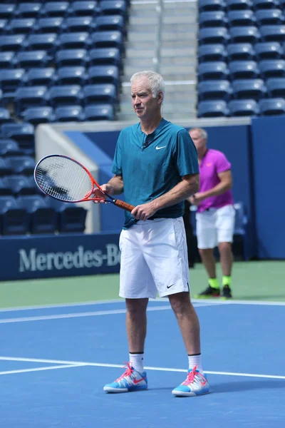 New York Srpna 2018 Sedmkrát Šampion Grand Slama John Mcenroe — Stock fotografie