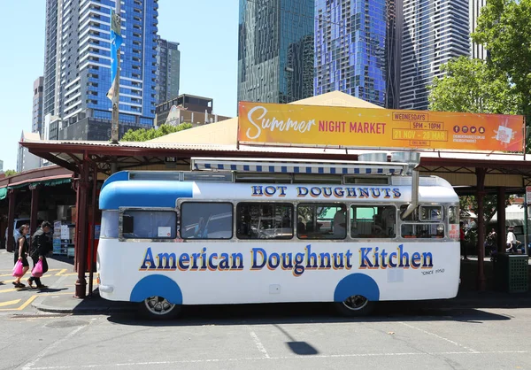 Melbourne Australia Gennaio 2019 Angolo Ciambella American Doughnut Kitchen Queen — Foto Stock