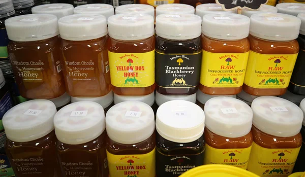 Melbourne Australia January 2019 Artisan Australian Honey Queen Victoria Market — Stock Photo, Image