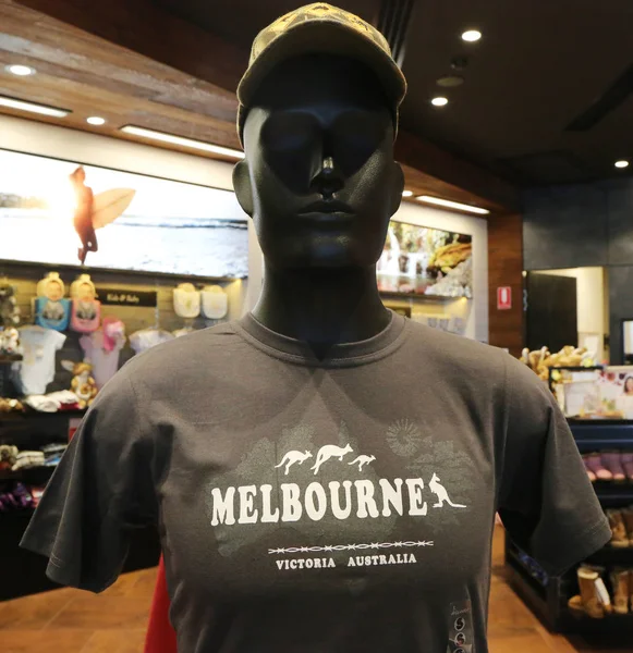 Melbourne Australien Januari 2019 Australiska Souvenirer Visas Melbourne International Airport — Stockfoto