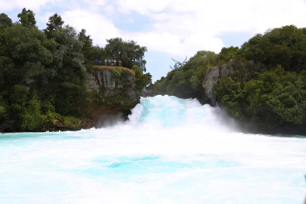 Huka Falls Wasserfall Bei Taupo Neuseeland — Stockfoto