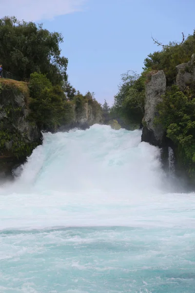 Водопад Хука Водопад Около Табо Новая Зеландия — стоковое фото