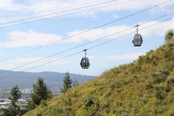 Rotorua Nueva Zelanda Febrero 2019 Teleférico Skyline Gondola Rotorua Isla —  Fotos de Stock