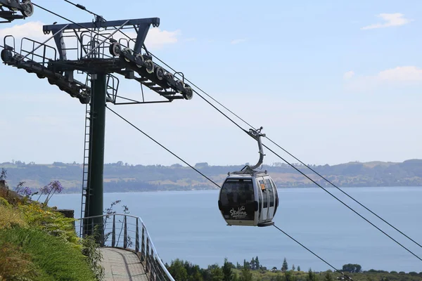 Rotorua Nueva Zelanda Febrero 2019 Teleférico Skyline Gondola Rotorua Isla —  Fotos de Stock