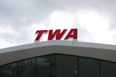 New York- 16 Mayıs 2019: Twa Hotel, New York'taki John F. Kennedy Uluslararası Havaalanı'nda (Jfk) Eero Saarinen tarafından tasarlanan tarihi Twa Uçuş Merkezi binasında açıldı.