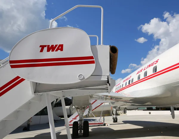 New York May 2019 Twa Hotel 1958 Lockheed Constellation Airplane — Stock Photo, Image