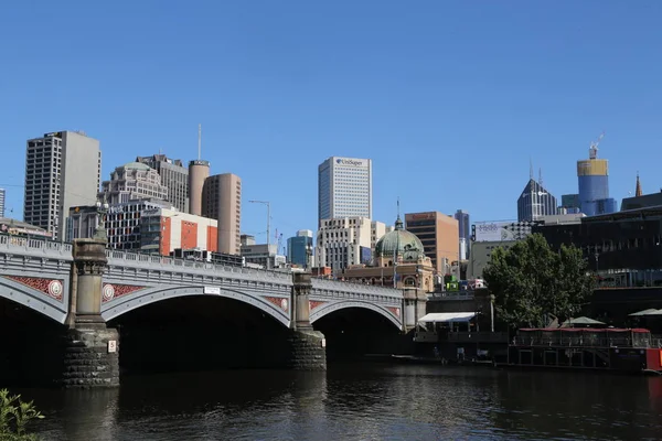 Μελβούρνη Αυστραλία Ιανουαρίου 2019 Πρίνσες Μπριτζ Πάνω Από Τον Ποταμό — Φωτογραφία Αρχείου