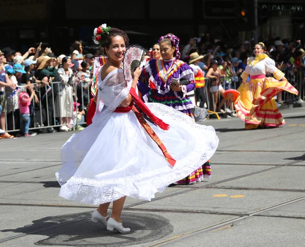 Melbourne Australia Januar 2019 Mexikanische Tanzkollegen Nehmen Der Australia Day — Stockfoto