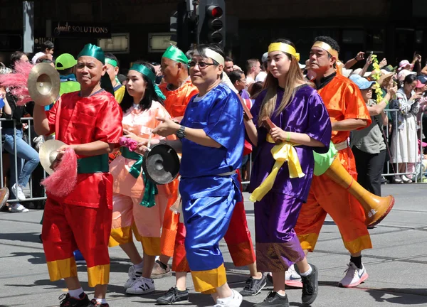 Melbourne Australia Enero 2019 Comunidad Tailandesa Miembros Victoria Participa Desfile —  Fotos de Stock