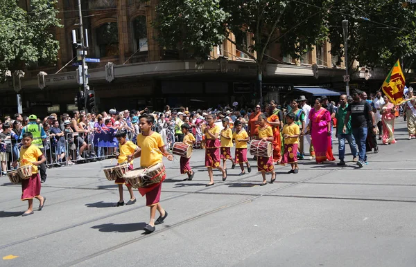 Melbourne Australien Januar 2019 Sinhala Cultural Foundation Mitglieder Nehmen Der — Stockfoto