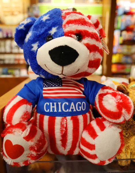 Chicago Illinois Mungkin 2019 Souvenir Lokal Dipamerkan Bandar Udara Internasional — Stok Foto