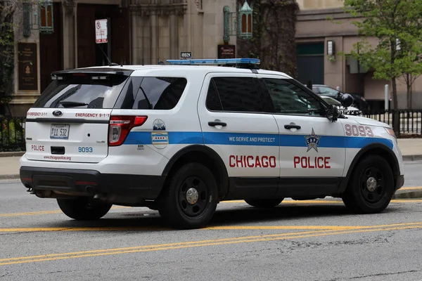 Chicago Illinois Mayıs 2019 Chicago Şehir Merkezinde Chicago Polis Departmanı — Stok fotoğraf