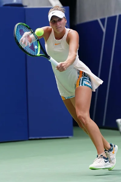 New York September 2018 Professionell Tennisspelare Marketa Vondrousova Tjeckien Aktion — Stockfoto