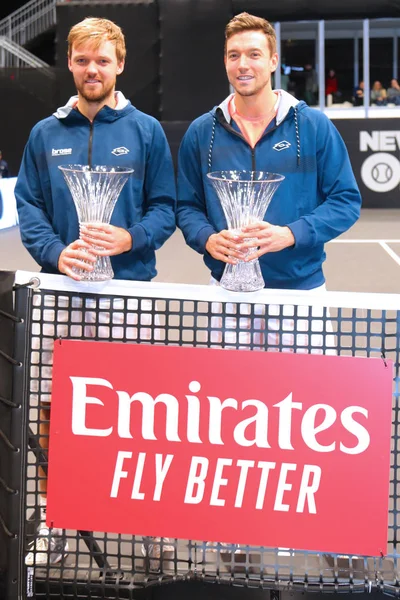 Uniondale New York Febbraio 2019 Campioni Doppio New York Open — Foto Stock