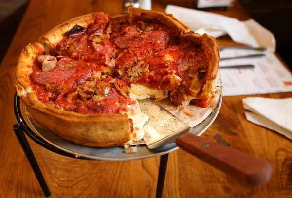 Chicago Style Deep Dish Cheese Pizza