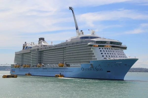 Auckland Nuova Zelanda Gennaio 2019 Royal Caribbean Cruise Ship Ovation — Foto Stock
