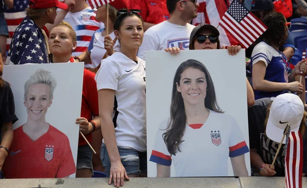 Harrison May 2019 Soccer Fans Support Women National Soccer Team — Stock Photo, Image