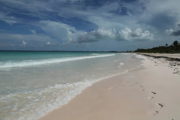 Beautiful Caribbean Beach Harbor Island Bahamas — Stock Photo, Image