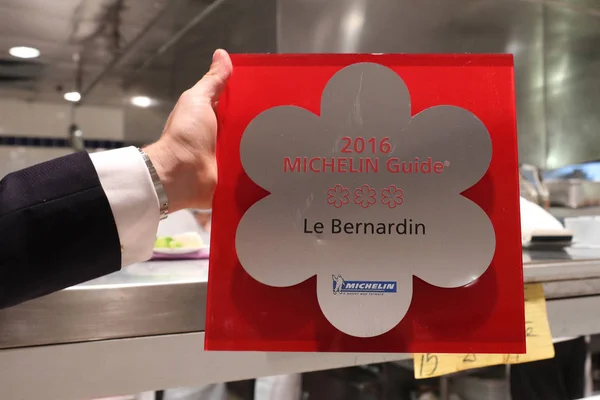 New York Haziran 2019 Manhattan Merkezinde Michelin Yıldızlı Restoran Bernardin — Stok fotoğraf