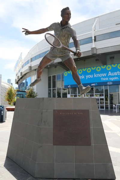 Melbourne Australia Januar 2019 Rod Laver Statue Vor Der Rod — Stockfoto