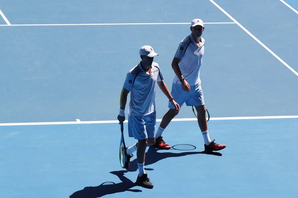 Melbourne Australia Stycznia 2019 Grand Slam Mistrzów Mike Bob Bryan — Zdjęcie stockowe