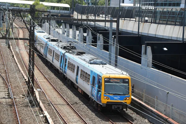 Melbourne Austrálie Ledna 2019 Městský Vlak Melbourne Veřejné Dopravě Který — Stock fotografie