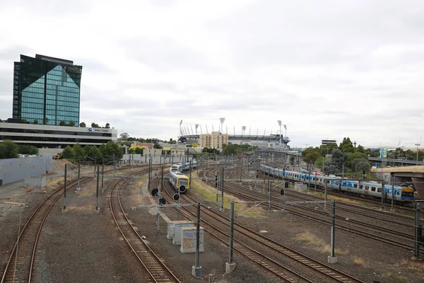 Melbourne Australia Enero 2019 Tren Suburbano Transporte Público Melbourne Operado — Foto de Stock