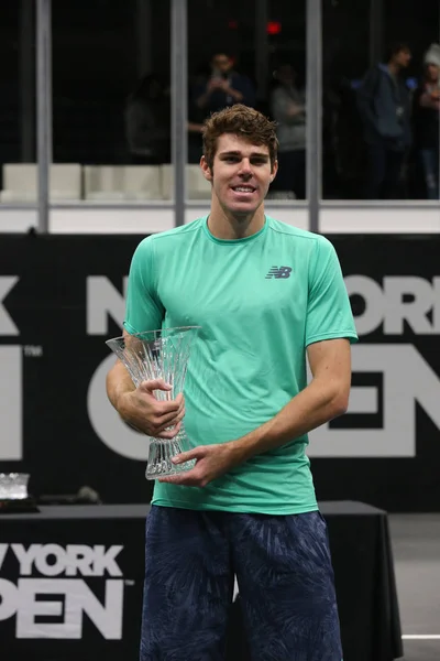 Uniondale New York Février 2019 Joueur Tennis Professionnel Reilly Opelka — Photo