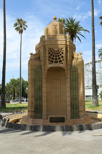 Fontanna Edward Donnell Donnell Gardens Kilda Victoria Australia — Zdjęcie stockowe