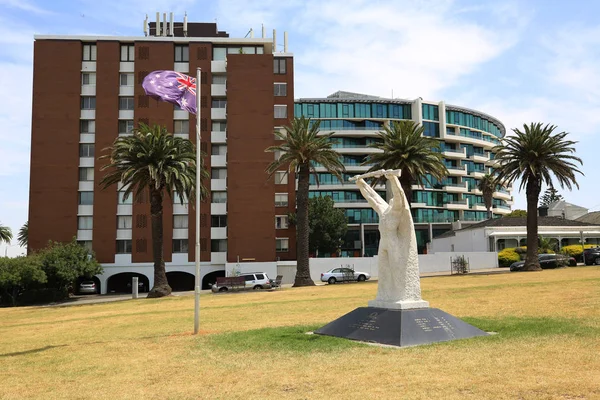 Kilda Austrália Janeiro 2019 Victoria Cross Monument Alfred Square Park — Fotografia de Stock