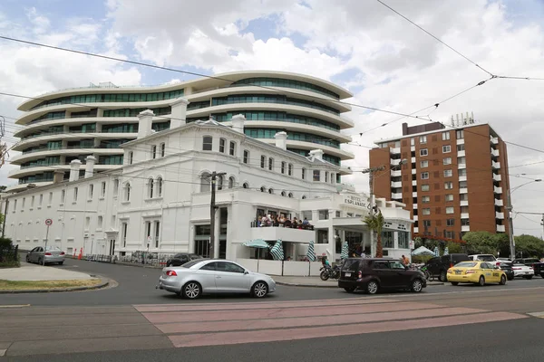 Kilda Australia Января 2019 Historic Hotel Esplanade Suburb Kilda Melbourne — стоковое фото
