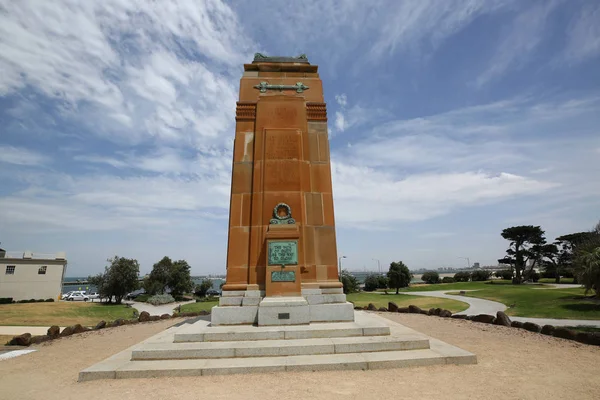 澳大利亚圣基尔达 2019年1月25日 圣基尔达切纳塔夫战争纪念馆 塞内塔夫最初是为纪念在第一次世界大战中服役的圣基尔达市的人而建造的 — 图库照片