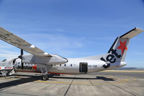 Napier Nya Zeeland Januari 2019 Jetstar Airways Plane Asfalt Hawke — Stockfoto