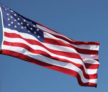 Rüzgardaki Amerikan Bayrağı