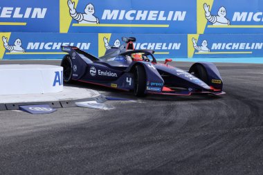 New York - 14 Temmuz 2019: Hollandalı motor yarışpilotu ve 13.