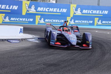 New York - 14 Temmuz 2019: Hollandalı motor yarışpilotu ve 13.