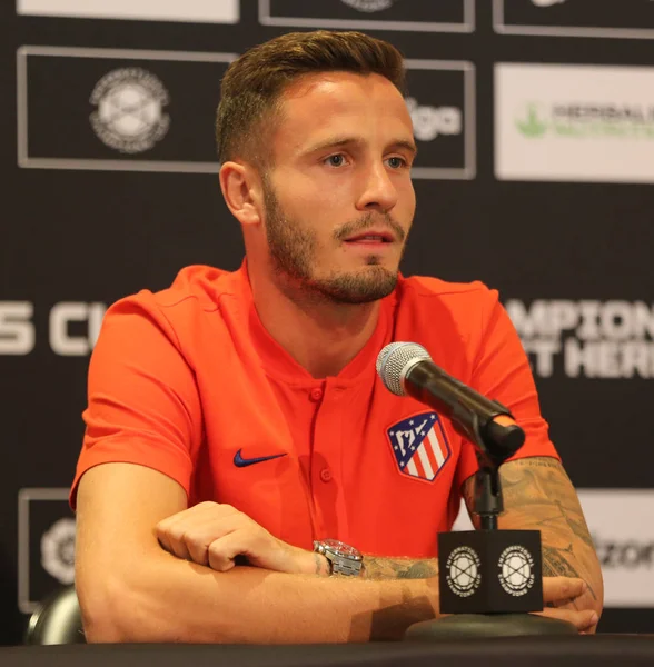 East Rutherford July 2019 Midfielder Saul Niguez Atletico Madrid Pre — Stock Photo, Image