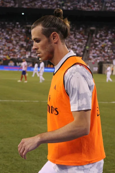 East Rutherford Julho 2019 Gareth Bale Real Madrid Durante Aquecimento — Fotografia de Stock
