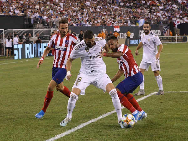 East Rutherford July 2019 Karim Benzema Real Madrid Action Match — Stock Photo, Image