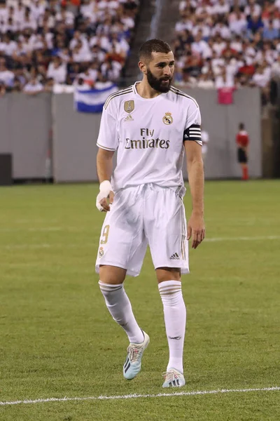 East Rutherford July 2019 Karim Benzema Real Madrid Action Match — Stock Photo, Image