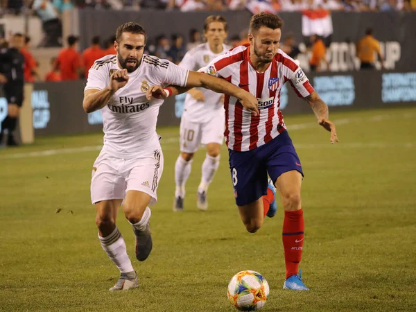 East Rutherford Julho 2019 Dani Carvajal Real Madrid Saul Niguez — Fotografia de Stock