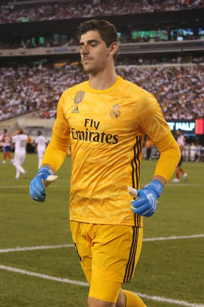 East Rutherford July 2019 Thibaut Courtois Real Madrid Match Atletico — 스톡 사진