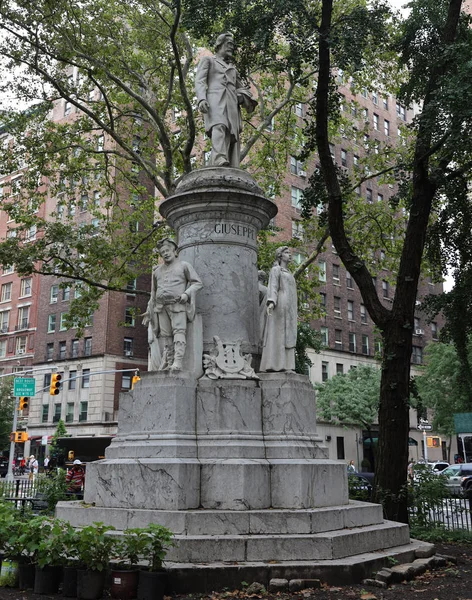 New York July 2019 Giuseppe Verdi Monument Pasquale Civiletti New — Stock Photo, Image