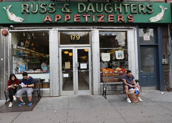 New York July 2019 Famous Russ Daughters Appetizers Store Opened — Stock Photo, Image